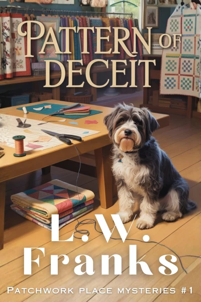 Pattern of Deceit: A Quilting Shop Dog Cozy Mystery (Patchwork Place Mystery Series Book 1)
